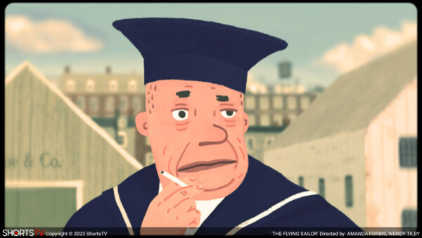 The title character in the Oscar-nominated animated short "The Flying Sailor"
